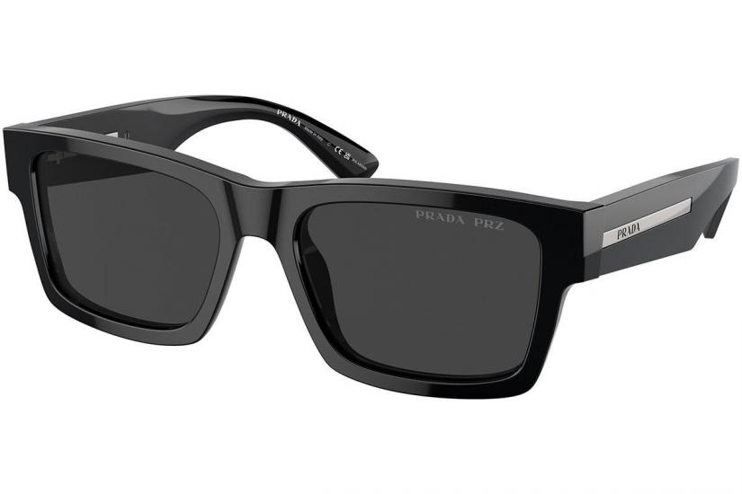 Prada PR 25ZS (1AB08G) 56 | Polarize Unisex Siyah Güneş Gözlüğü